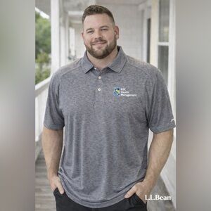 L.L. Bean Heather Gray Polo Shirt -XXL